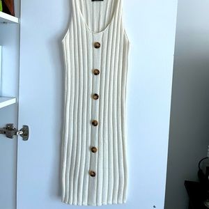 Ribbed off color CREAM